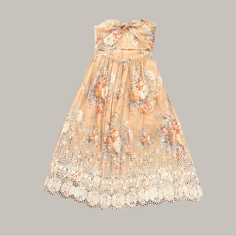 Zimmermann Halter Cut Out Midi Dress